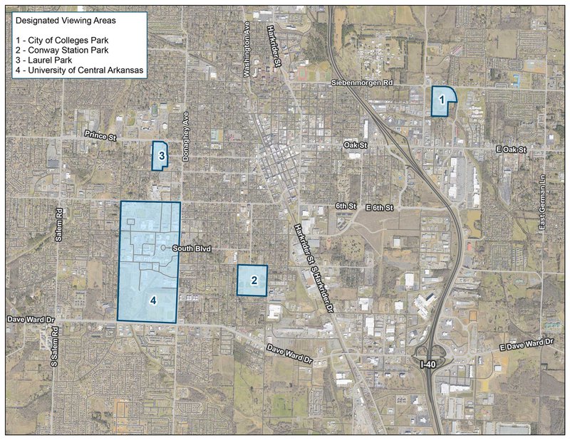 Map Of Conway Arkansas