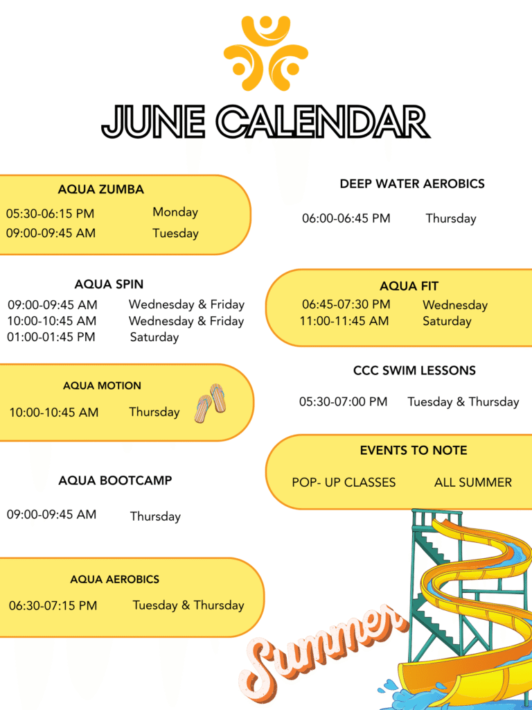 June Calendar for the Conway Community Center