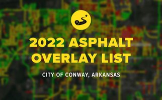 2022 Asphalt Overlay Program List in Conway, Arkansas