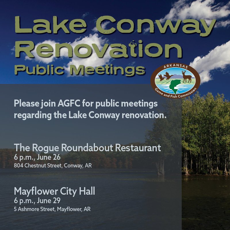 Lake Conway Renovation Public Meeting Flyer